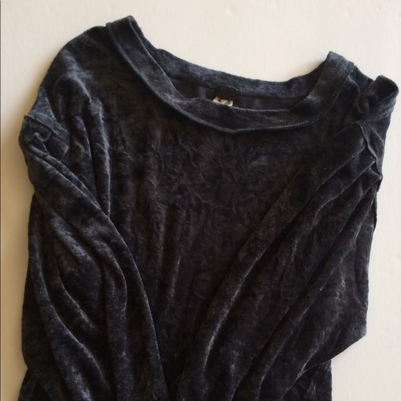 Free People Tops - Free People Velvet Blouse